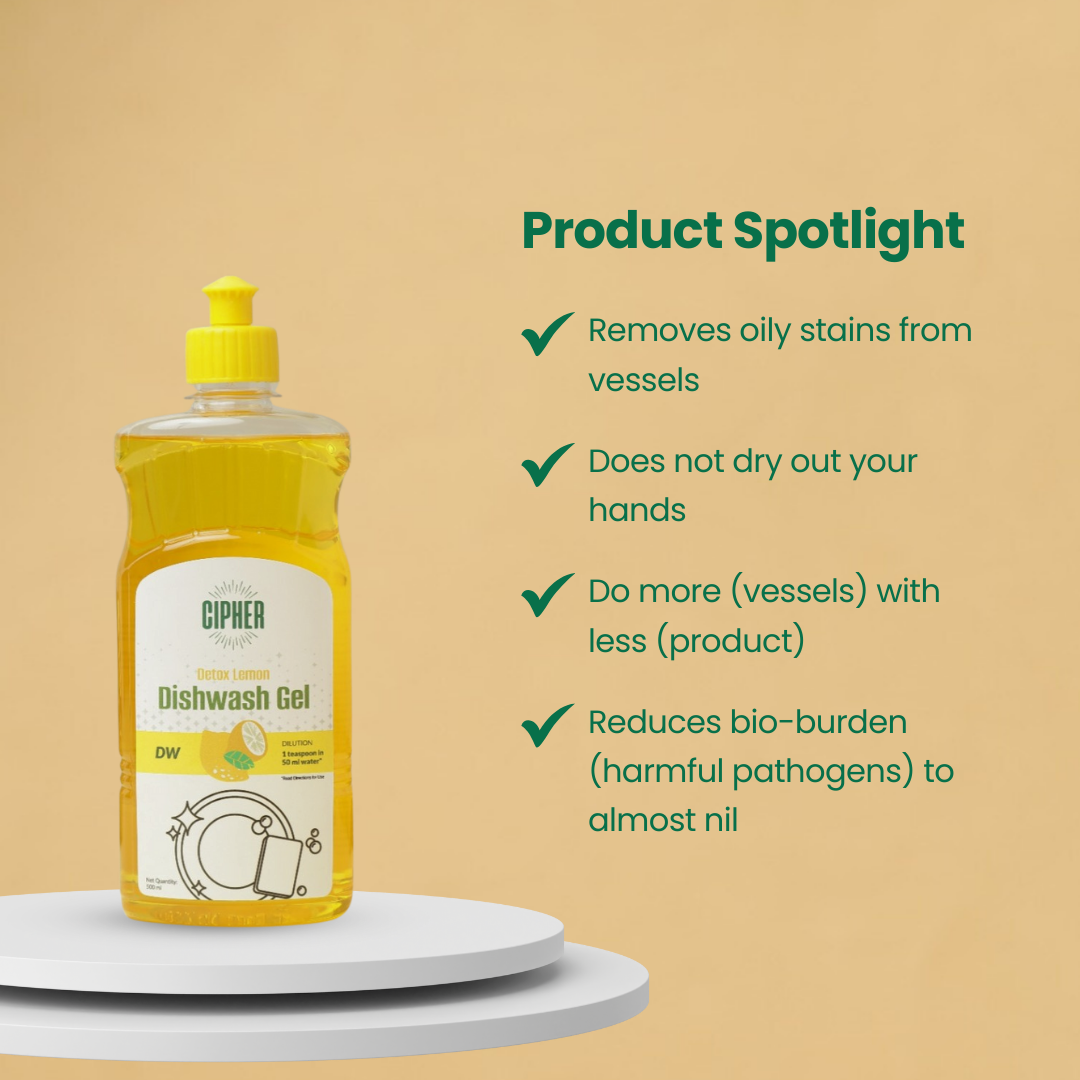 Dishwash Gel Detox Lemon 500ml