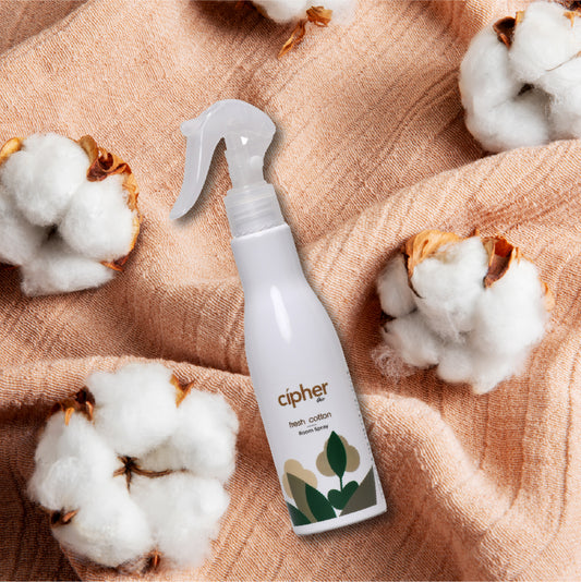 Clean cotton room spray 200ml - Natural laundry-fresh home fragrance, safe for linens and fabrics at 23% off