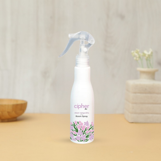 Rajnigandha Room Spray 200ml - Premium Night Queen flower fragrance with non-staining formula for home freshening and linen use