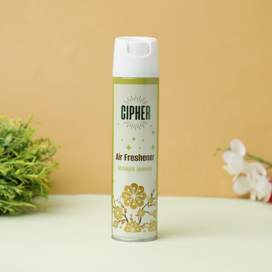 Cipher Air Freshener Midnight Jasmine 230ml - Rich and lingering fragrance of Midnight Jasmine, capturing the essence of jasmine farmlands with a perfect blend of sweet and floral notes.