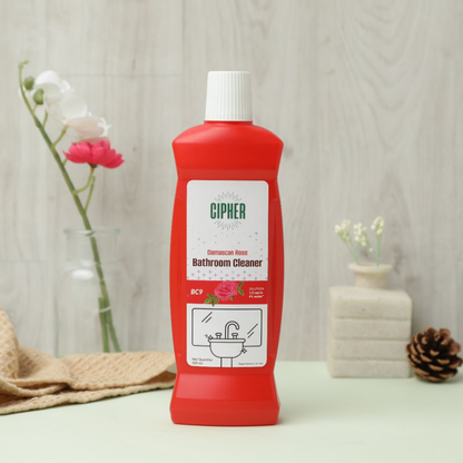 Damascan Rose bathroom cleaner 500ml - biodegradable, antimicrobial formula with limescale protection for effective and pleasant bathroom cleanin