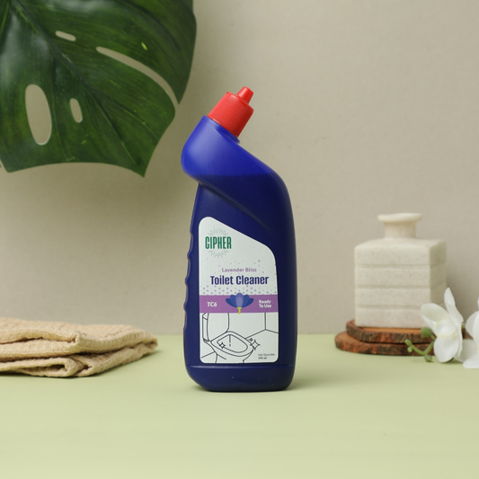 Lavender Bliss toilet cleaner 500ml bottle - Removes stains, reduces mineral buildup, eliminates odors, and cleans above and below waterline for a healthy, hygienic toilet experience.