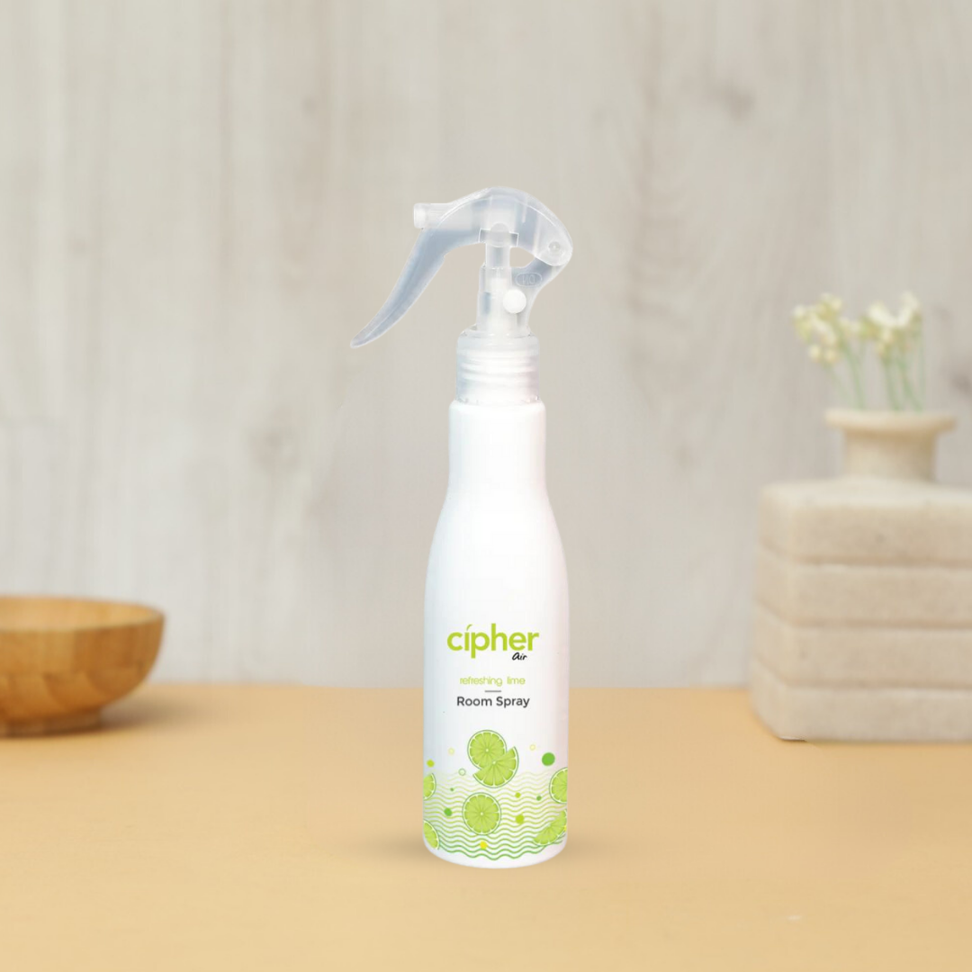 Natural lemon room spray with citrus freshness - 200ml, eco-friendly home fragrance mist for linens and spaces, featuring bright citrus notes